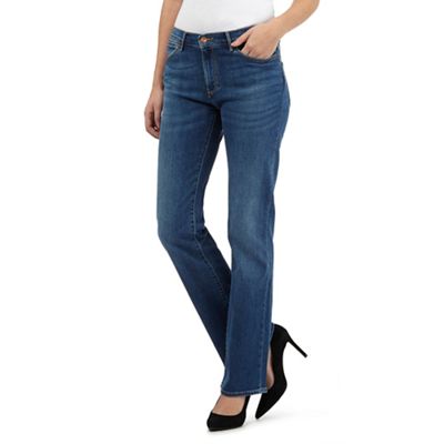 Wrangler Mid wash bootcut high waisted jeans